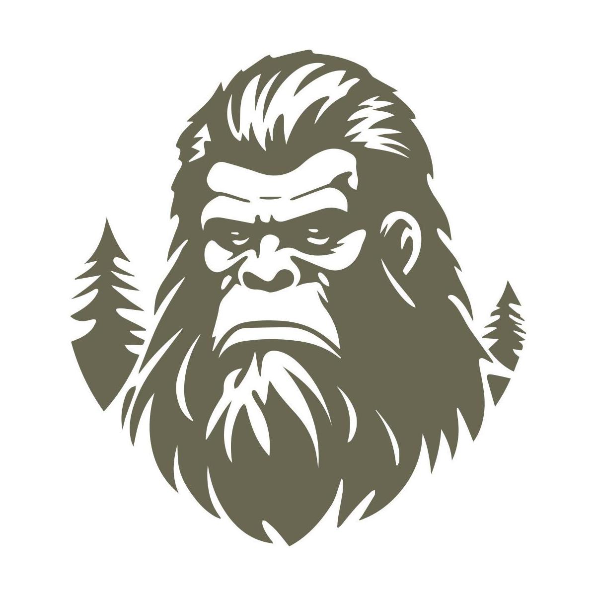 Big Foot Face Delrin Leather Stamp