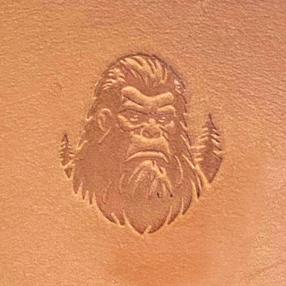 Big Foot Face Delrin Leather Stamp