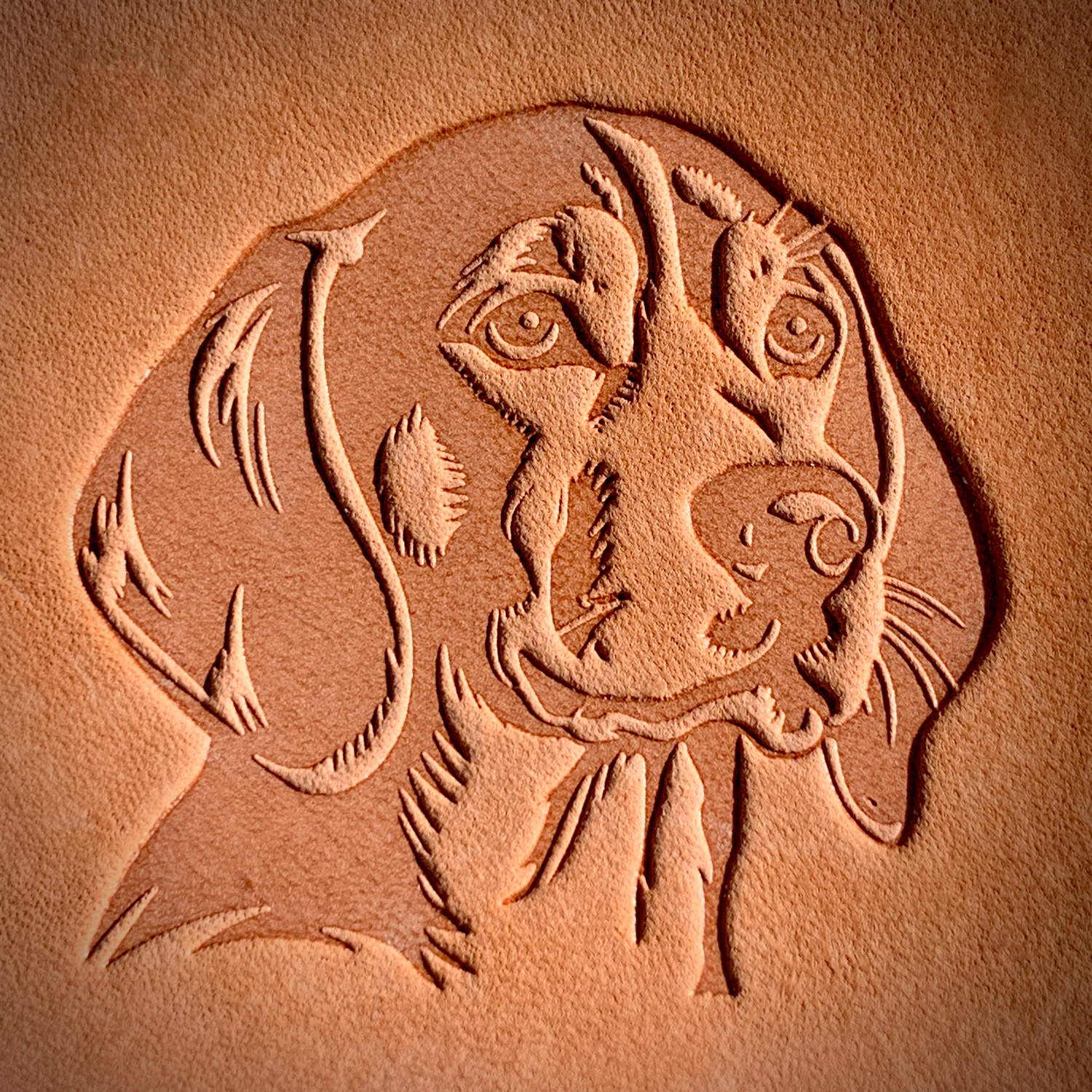 Beagle Dog Delrin Leather Stamp