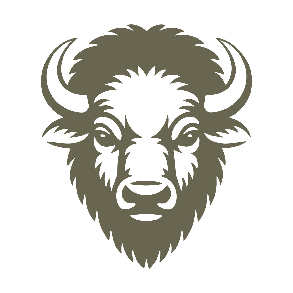 Bison Head Delrin Leather Stamp