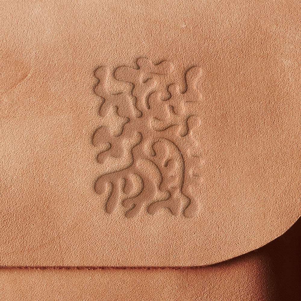 Abstract Shape Delrin Leather Stamp