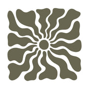 A simple illustration of a hand pointing directly to the right, characterized by a solid color and minimalist design with no detailed features or outlines, resembling the style of the Trippy Bloom Delrin Leather Stamp. The background is transparent.