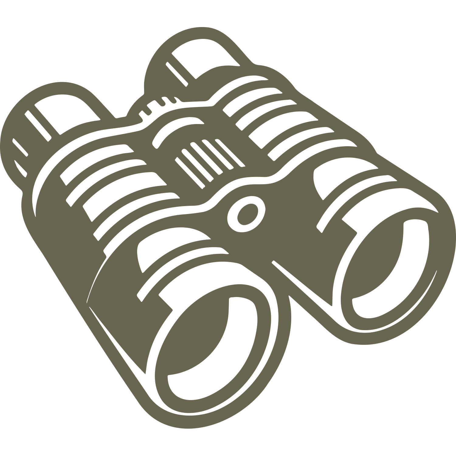Binoculars Delrin Leather Stamp