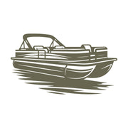 Pontoon Boat Delrin Leather Stamp