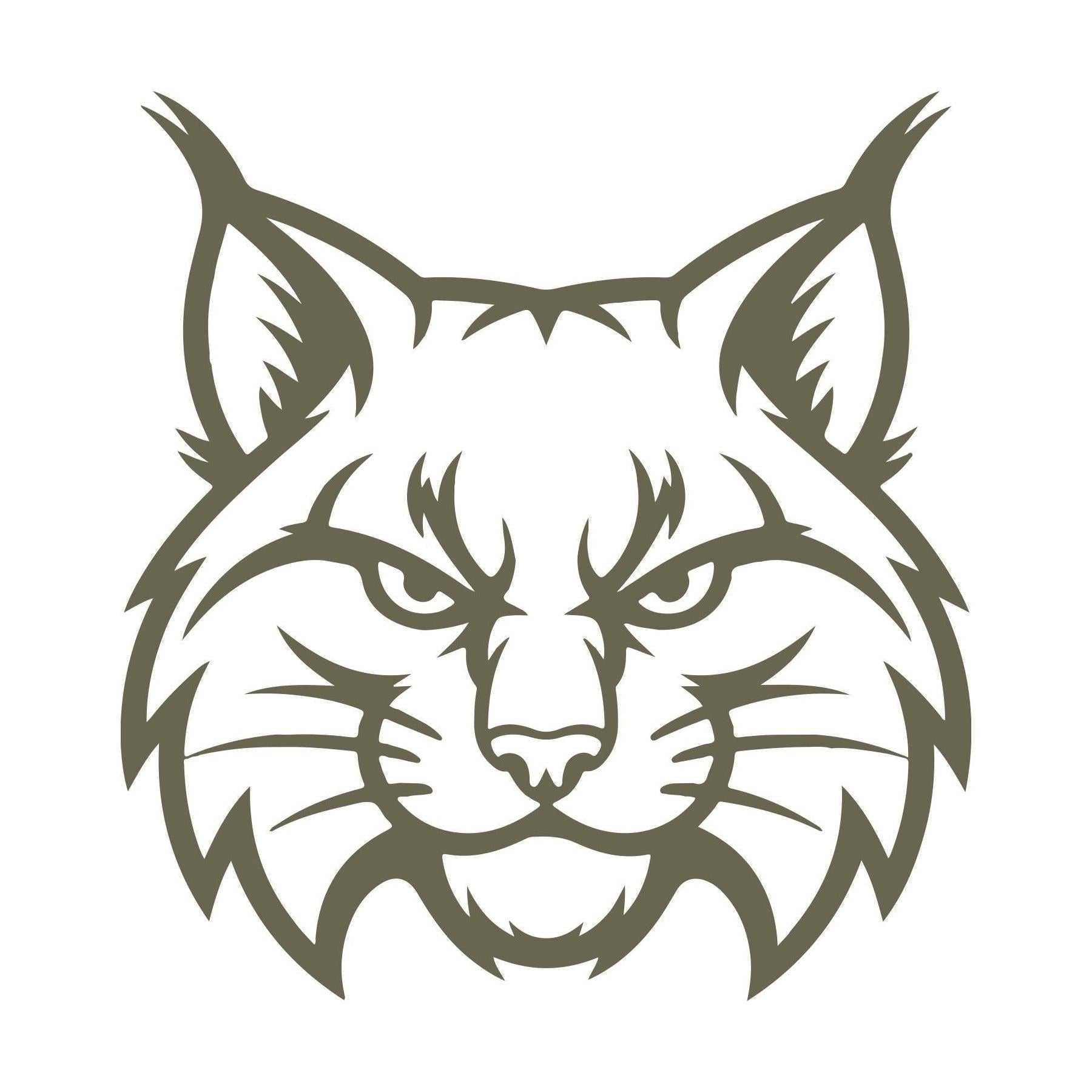 Bobcat Head Delrin Leather Stamp