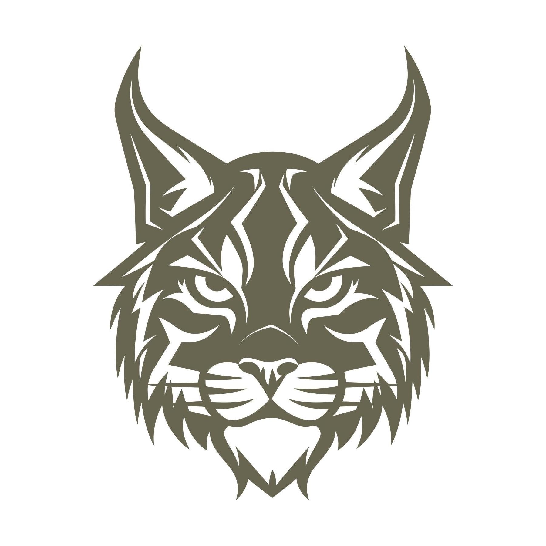 Bobcat Head Delrin Leather Stamp