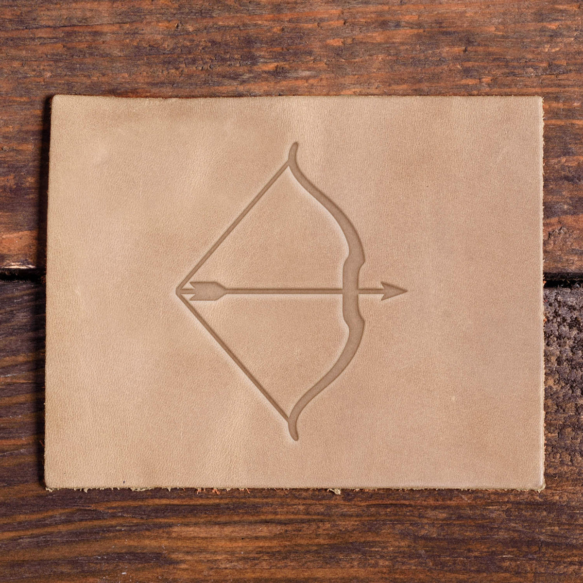 Bow and Arrow Delrin Leather Stamp