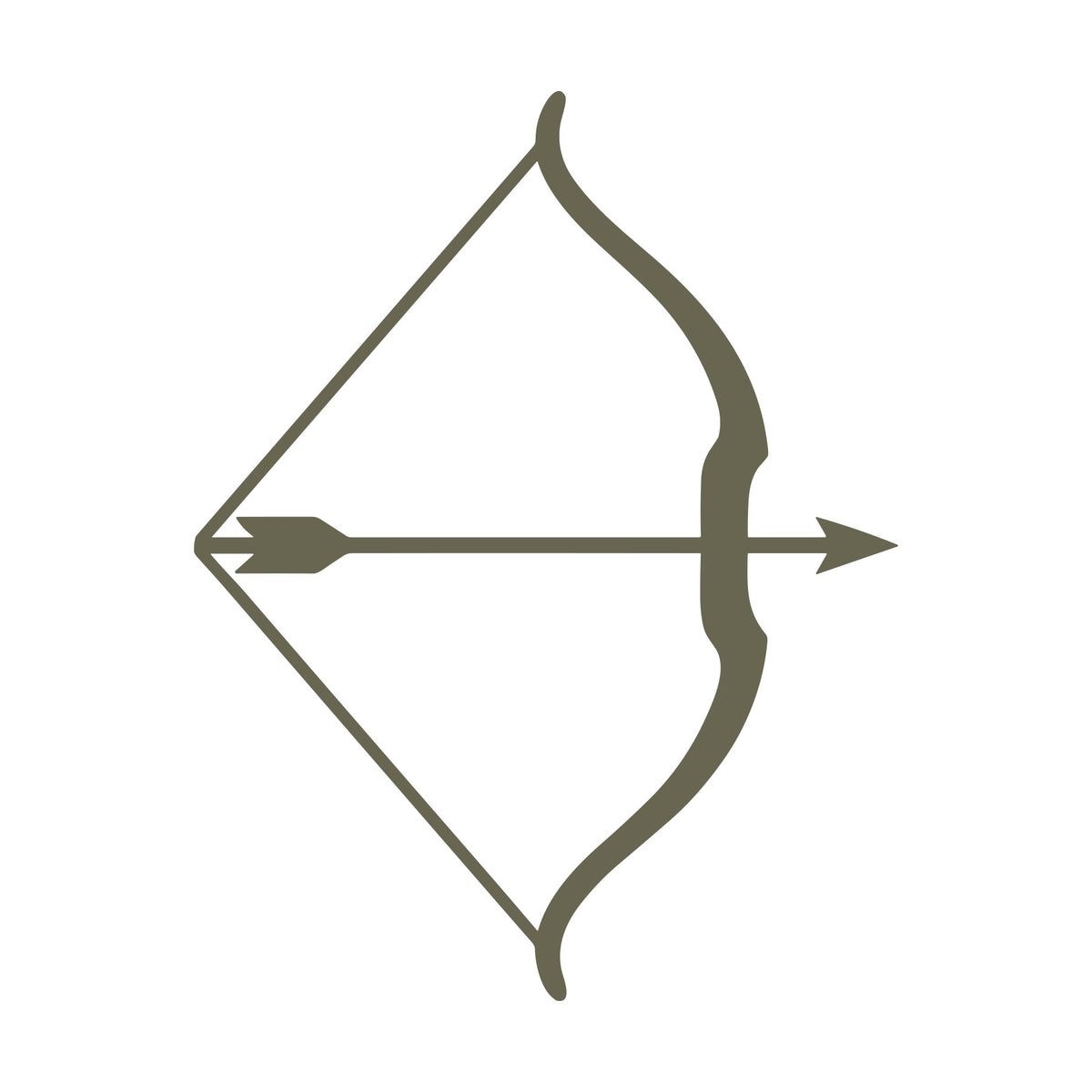 Bow and Arrow Delrin Leather Stamp