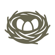 Bird Nest with Eggs Delrin Leather Stamp