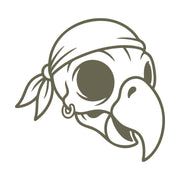 Cartoon Pirate Bird Skull Delrin Leather Stamp