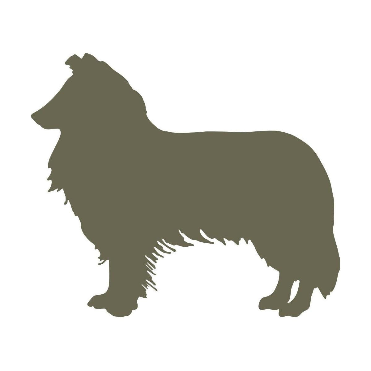 Border Collie Dog Delrin Leather Stamp