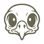 Cartoon Bird Skull Delrin Leather Stamp