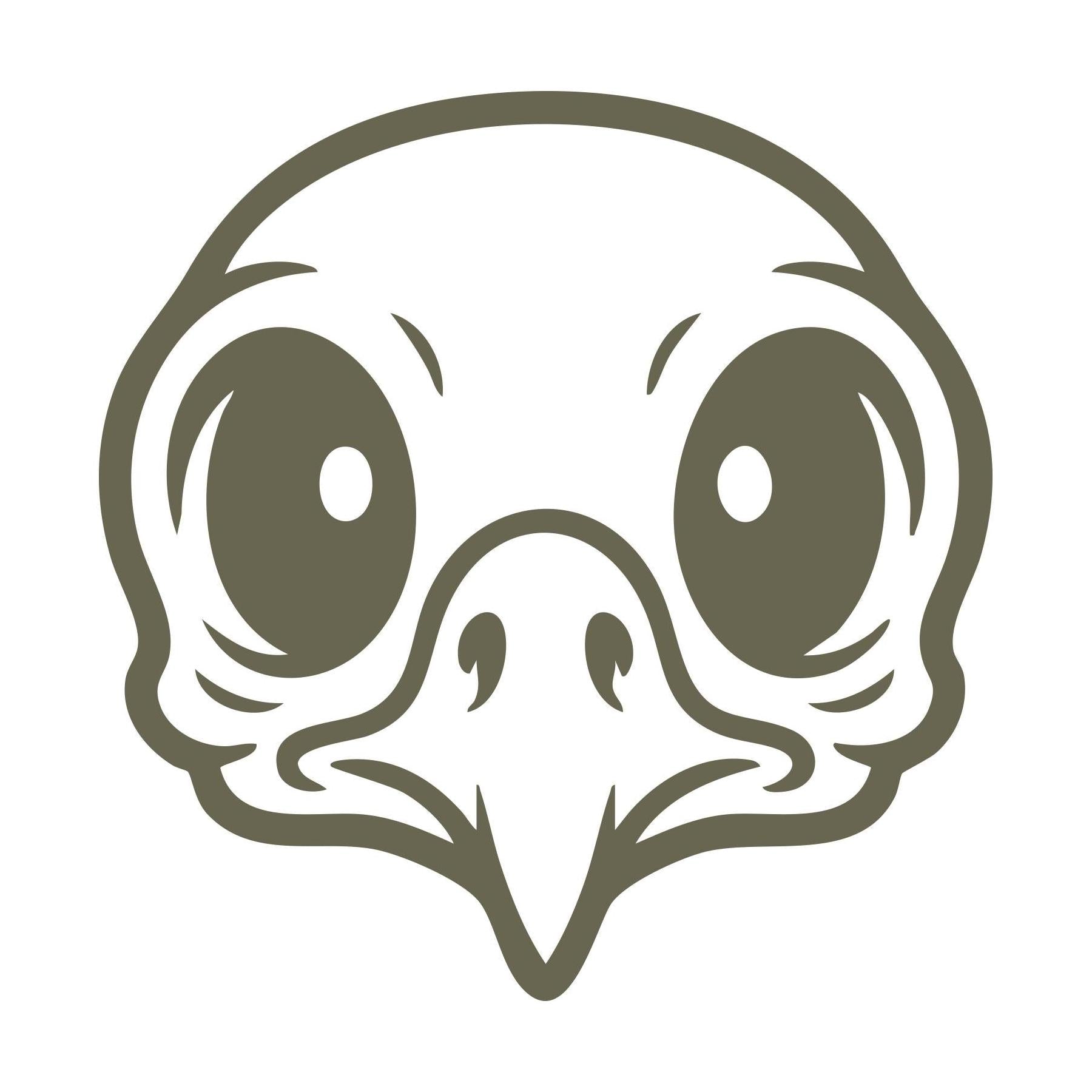 Cartoon Bird Skull Delrin Leather Stamp