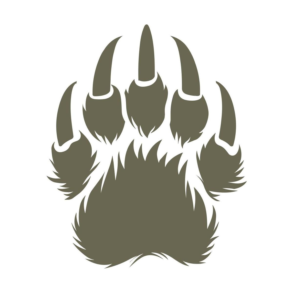 Bear Paw Delrin Leather Stamp