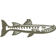 Barracuda Fish Delrin Leather Stamp