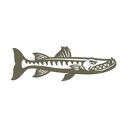 Barracuda Fish Delrin Leather Stamp
