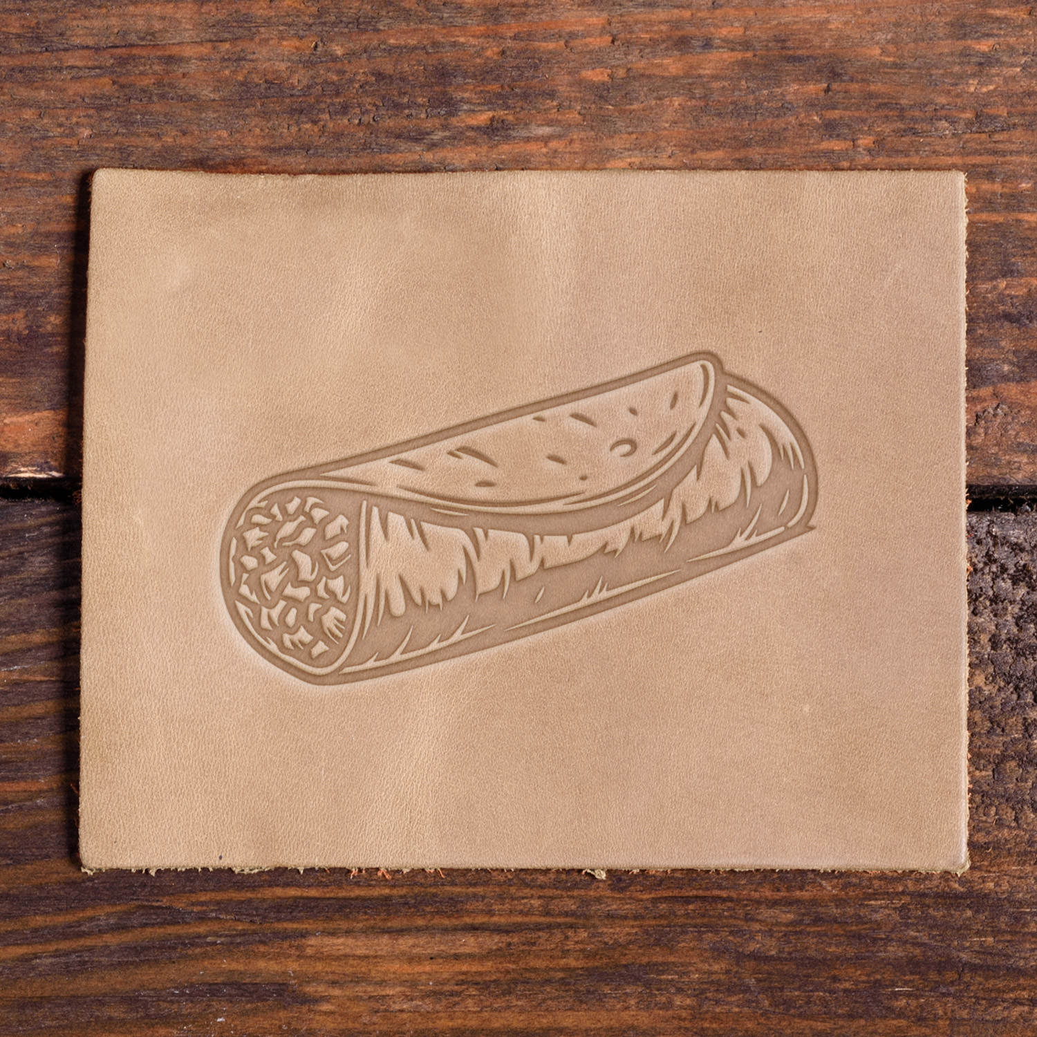 Burrito Delrin Leather Stamp