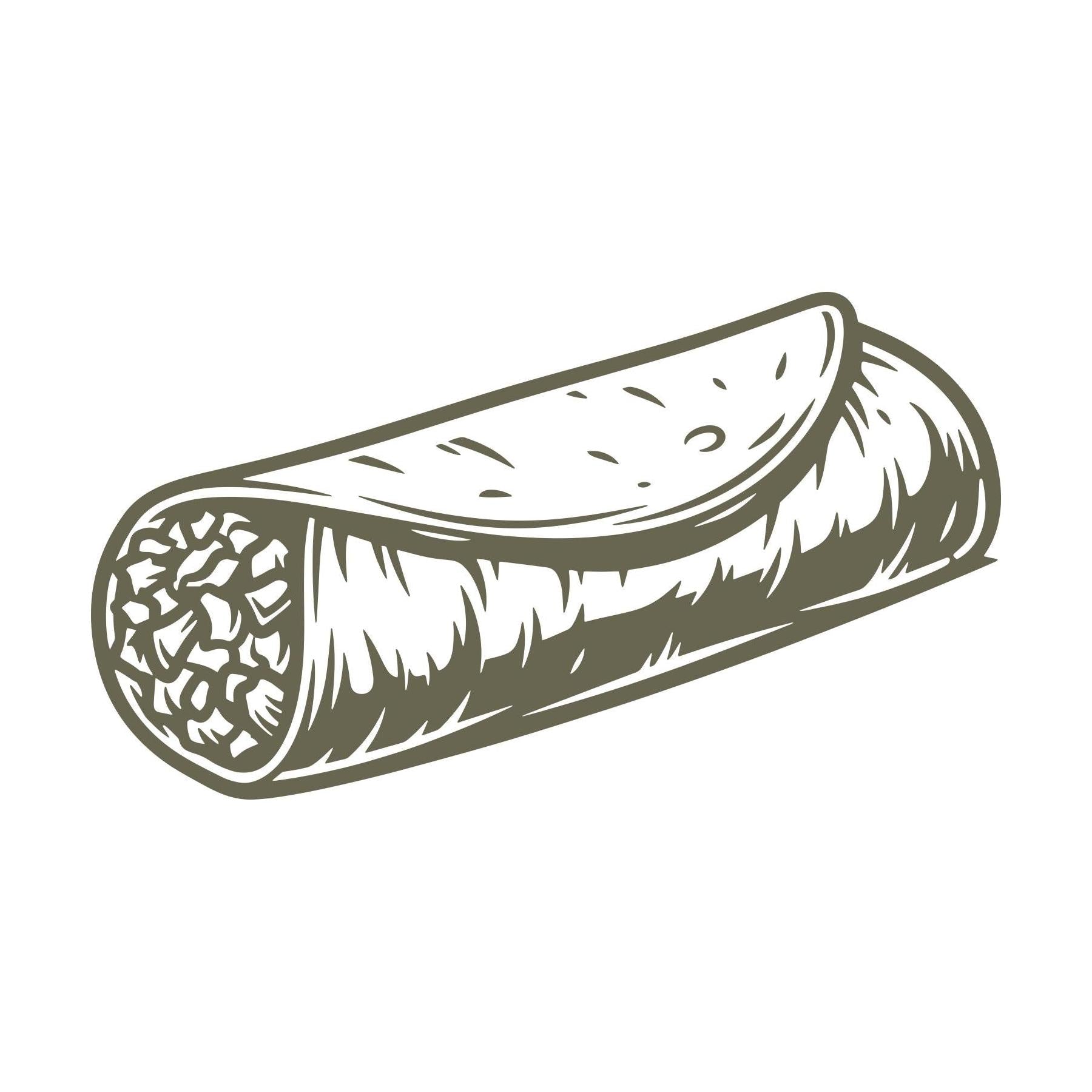 Burrito Delrin Leather Stamp