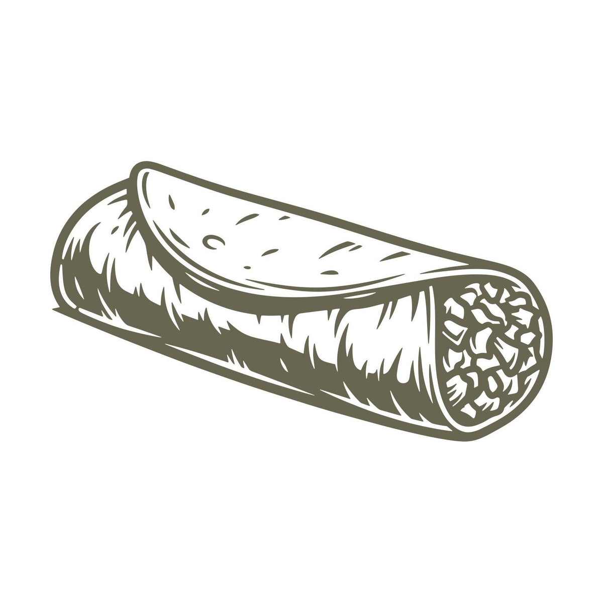 Burrito Delrin Leather Stamp