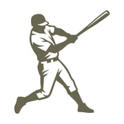 Baseball Batter Swing Delrin Leather Stamp