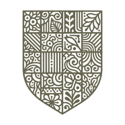Botanical Shield Delrin Leather Stamp