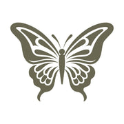Delrin leather stamp with a detailed butterfly design, perfect for nature and floral-themed leatherworking projects.