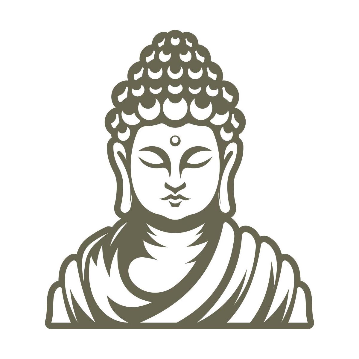 Buddha Head Delrin Leather Stamp