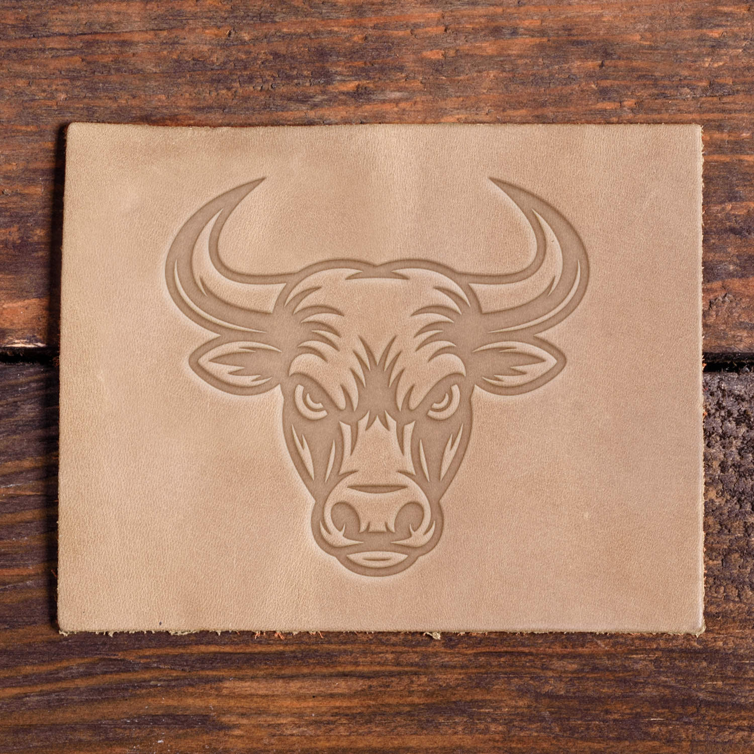 Bull Head Delrin Leather Stamp