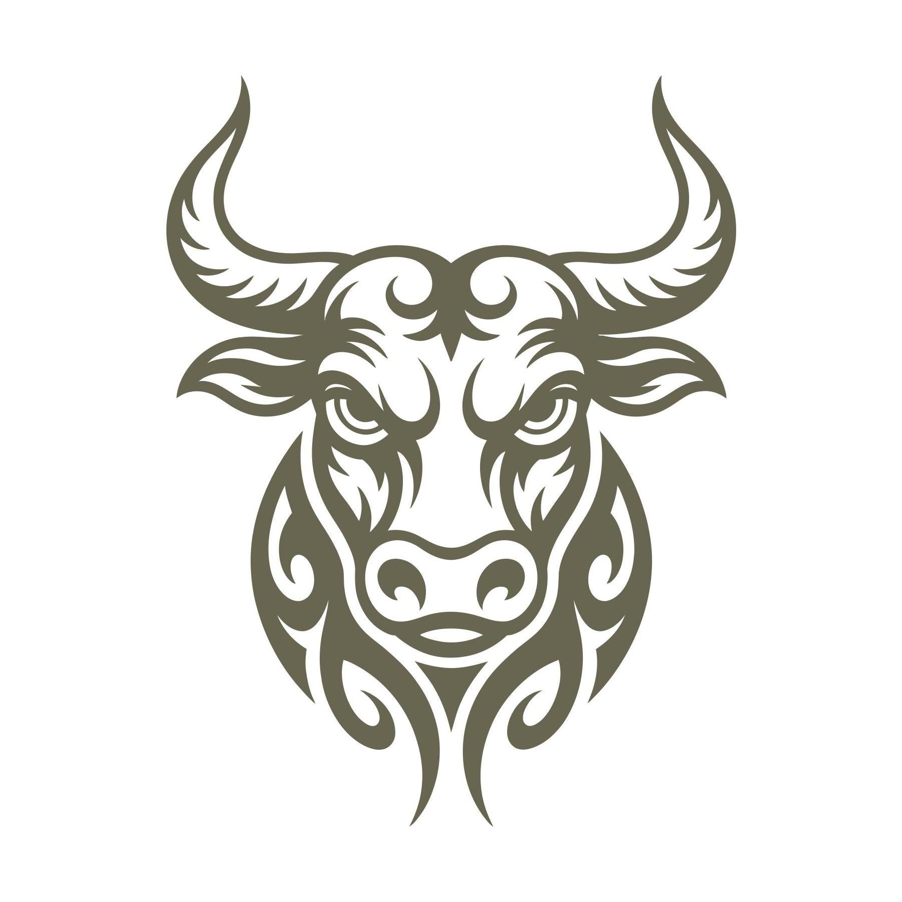 Bull Head Delrin Leather Stamp
