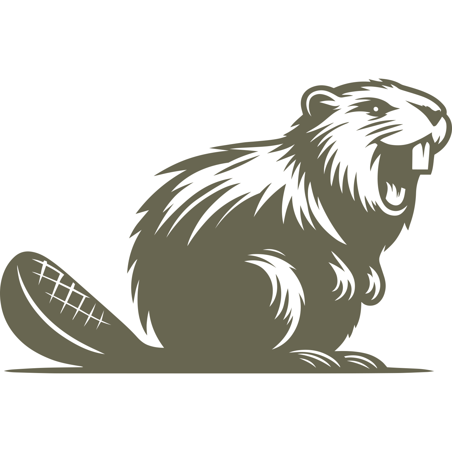 Beaver Delrin Leather Stamp