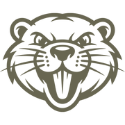 Angry Beaver Head Delrin Leather Stamp