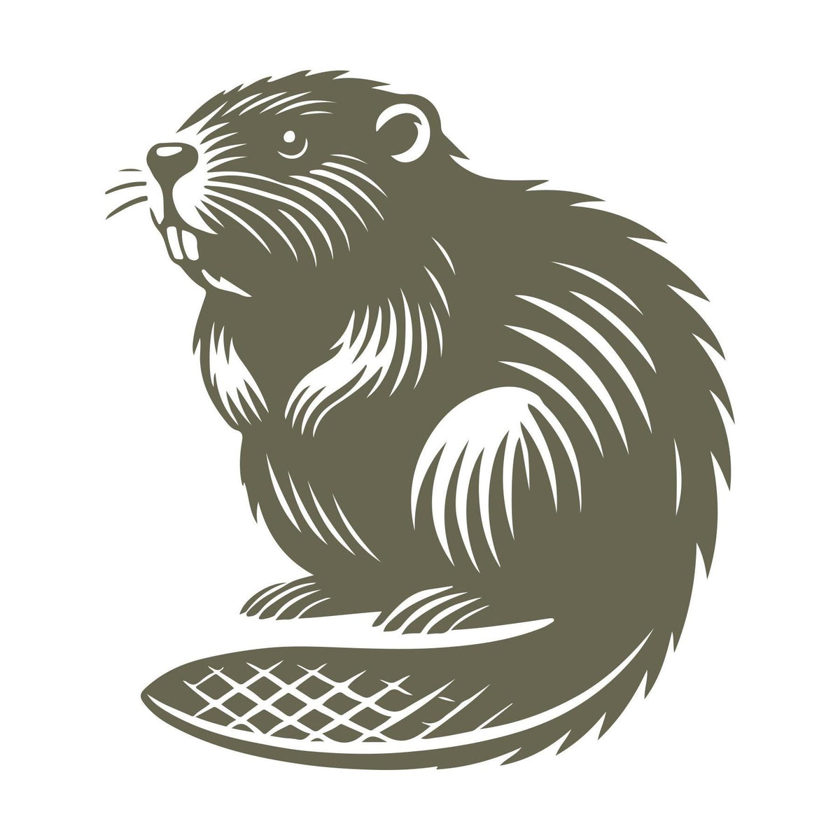 Beaver Delrin Leather Stamp