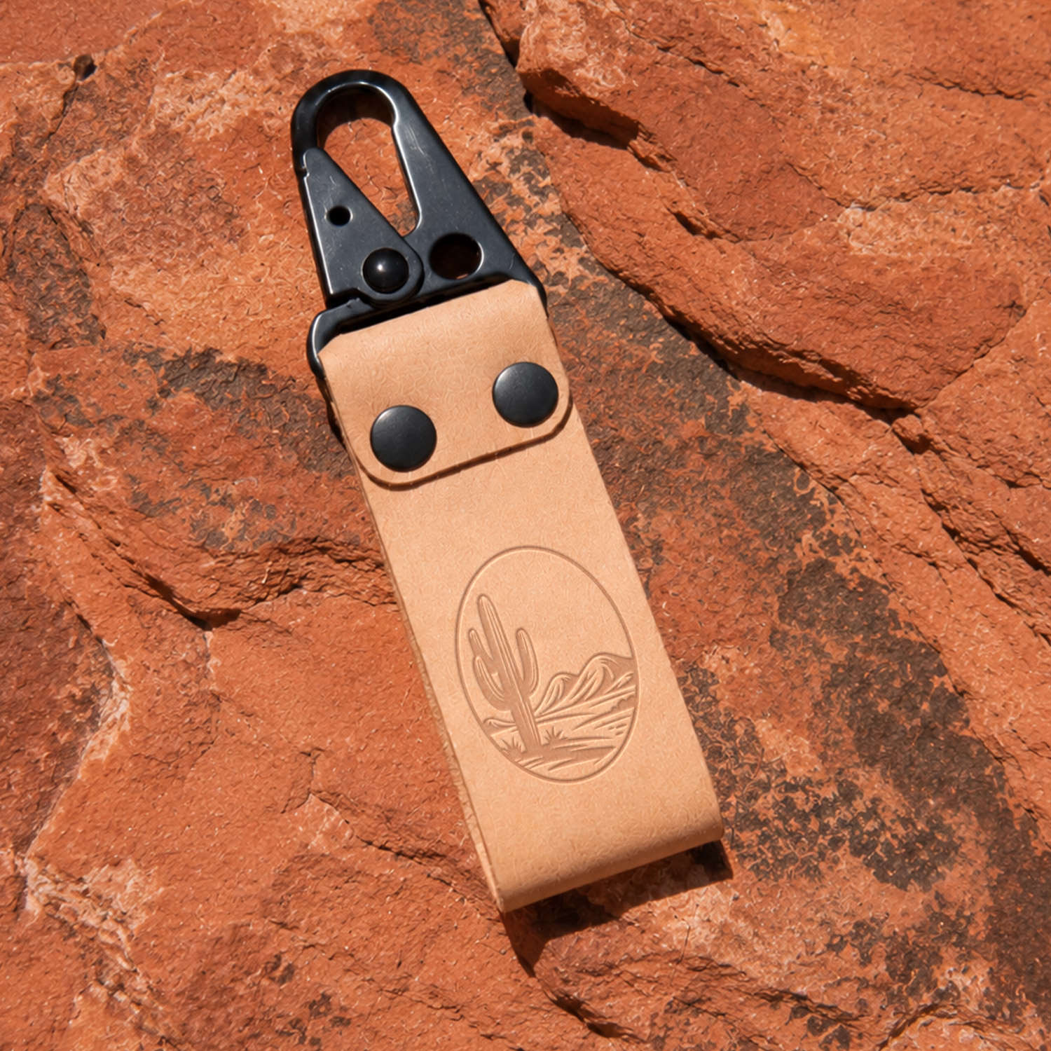 Desert Cactus Scene Delrin Leather Stamp