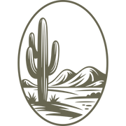 Desert Cactus Scene Delrin Leather Stamp