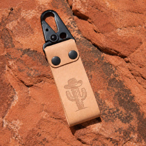 Cactus with Cowboy Hat Delrin Leather Stamp