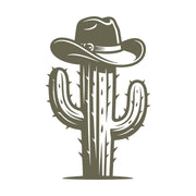 Cactus with Cowboy Hat Delrin Leather Stamp