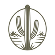Desert Cactus Scene Delrin Leather Stamp