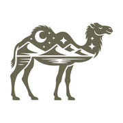 Camel with Desert Landscape Delrin Leather Stamp