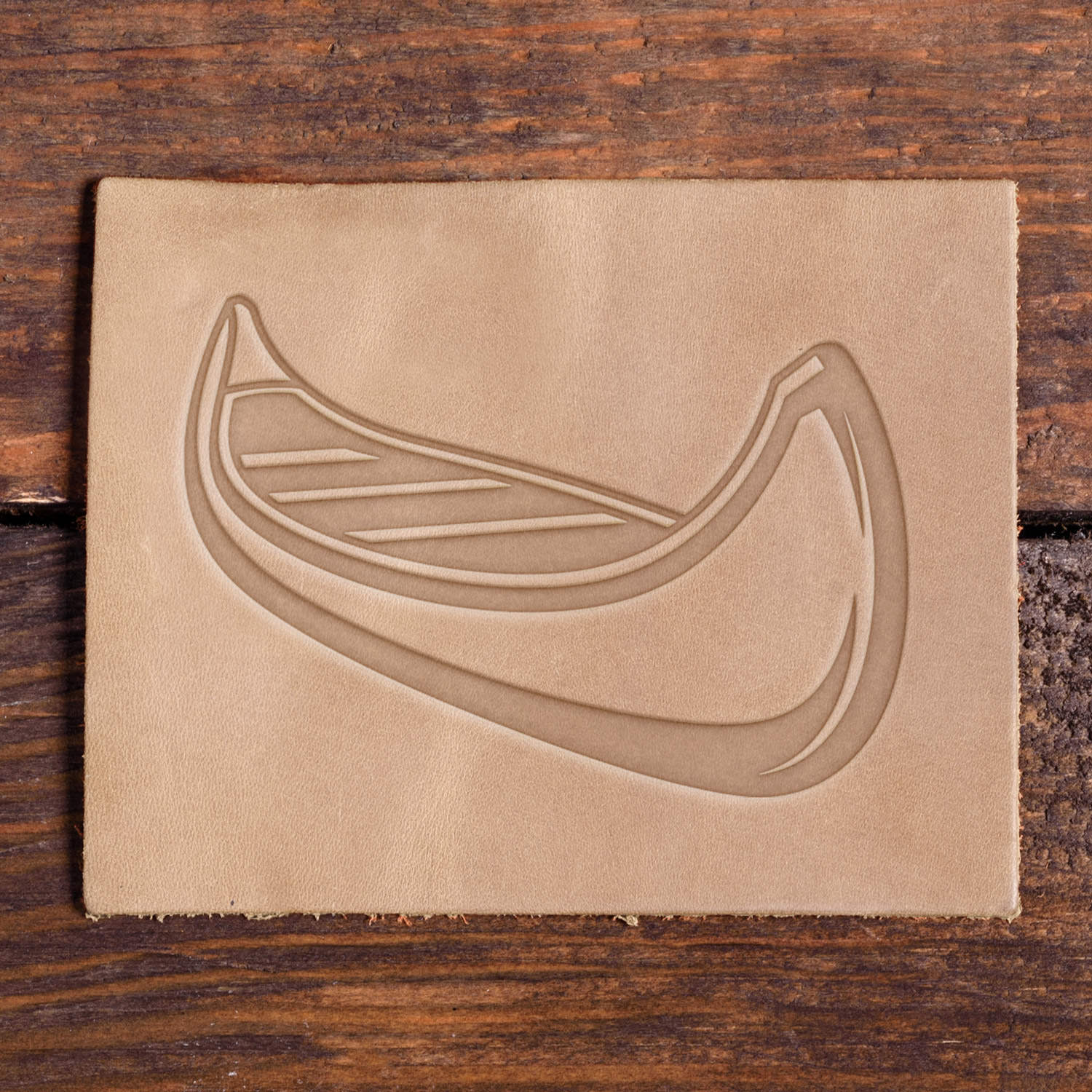 Canoe Delrin Leather Stamp