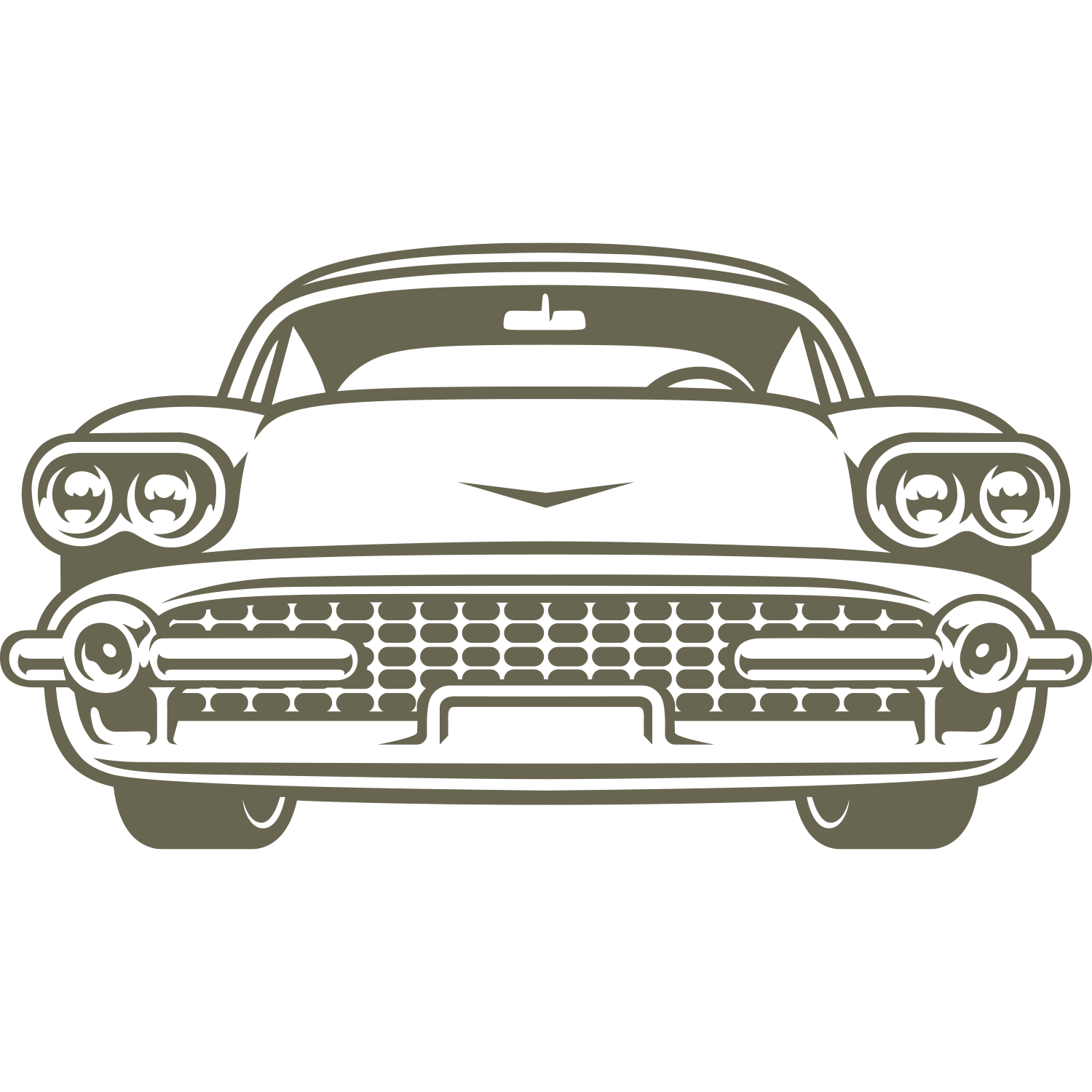 Classic Car Delrin Leather Stamp