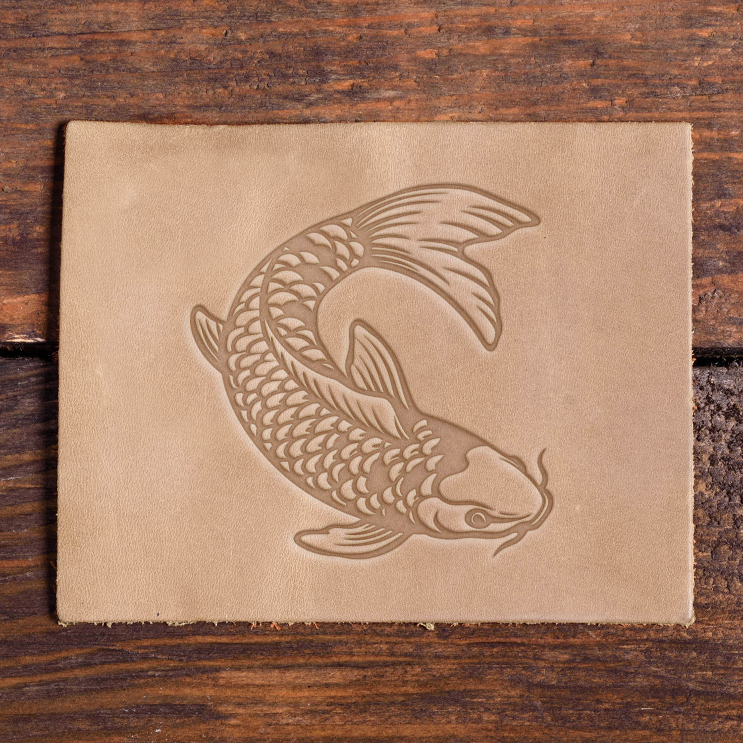 Carp Fish Delrin Leather Stamp