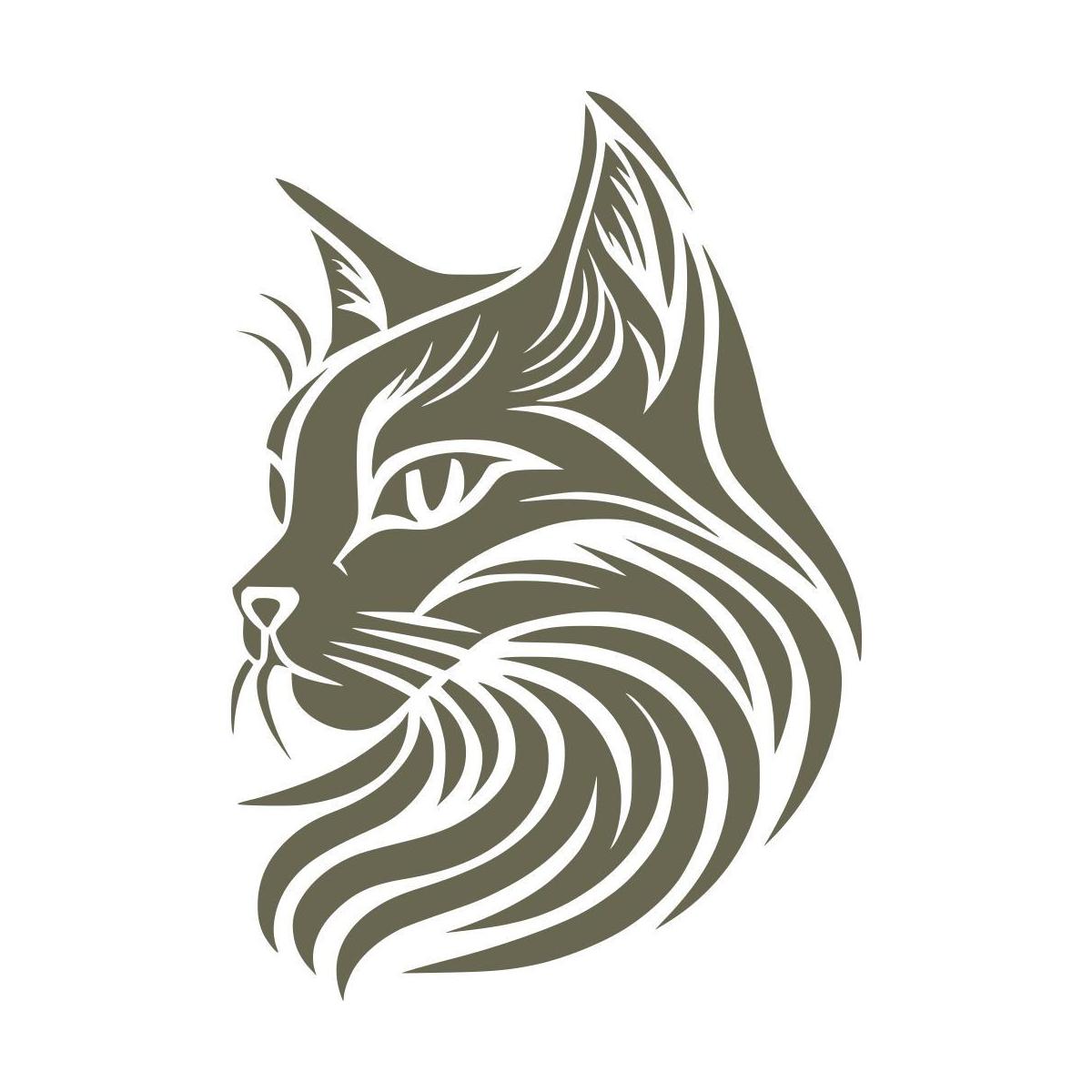 Cat Face Delrin Leather Stamp