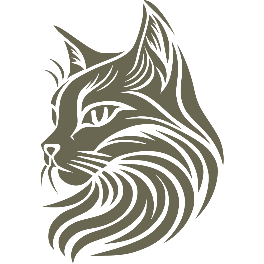 Cat Face Delrin Leather Stamp