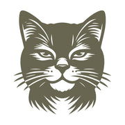 Cat Face Delrin Leather Stamp