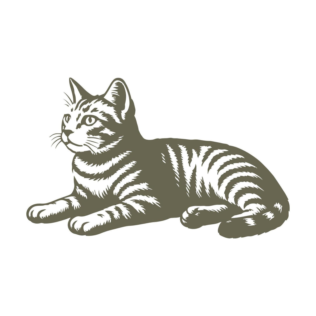 Tabby Cat Delrin Leather Stamp