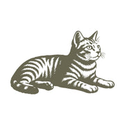 Tabby Cat Delrin Leather Stamp