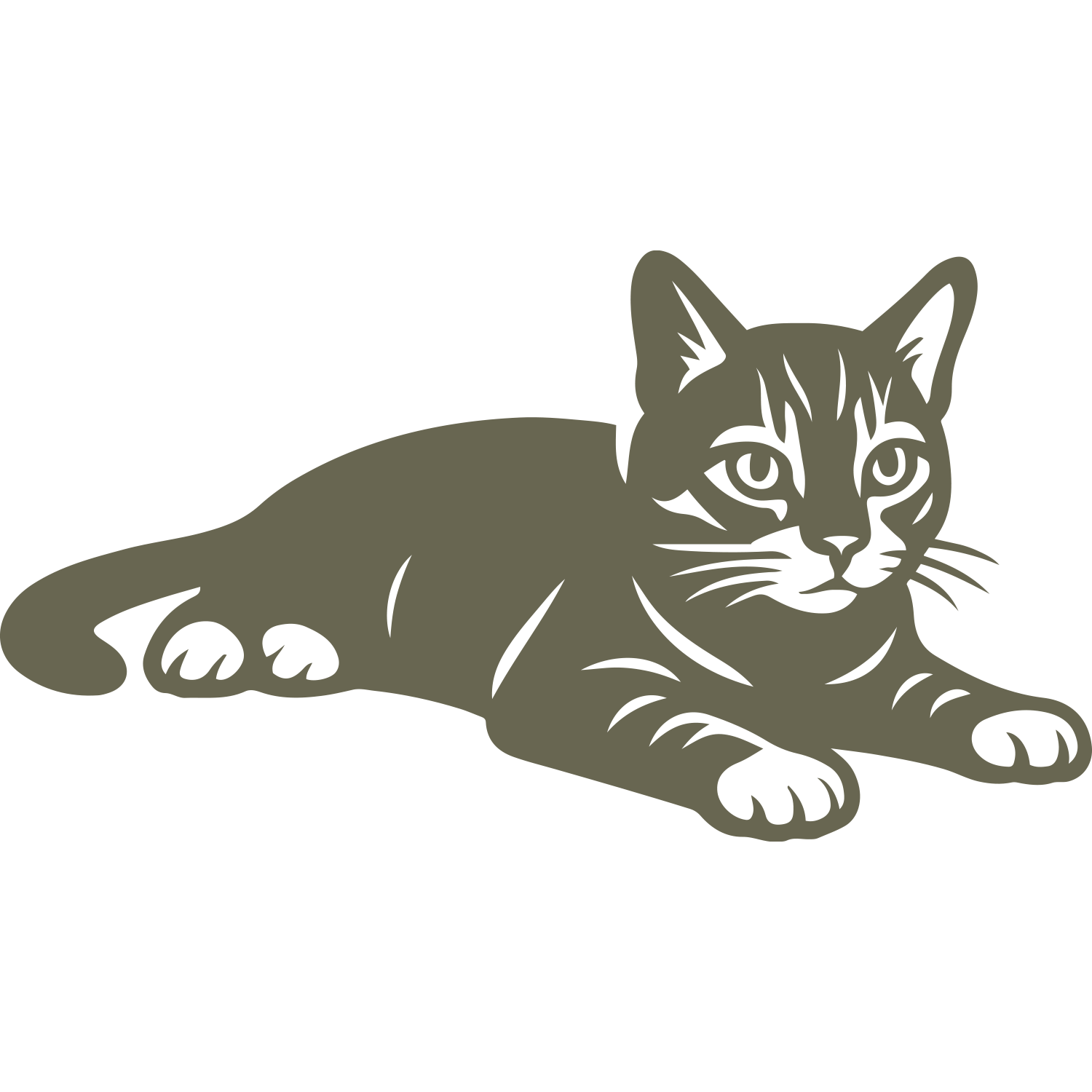 Cat Delrin Leather Stamp