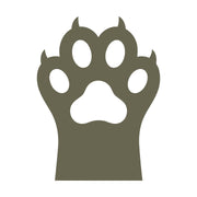 Cat Paw Print Outline Delrin Leather Stamp