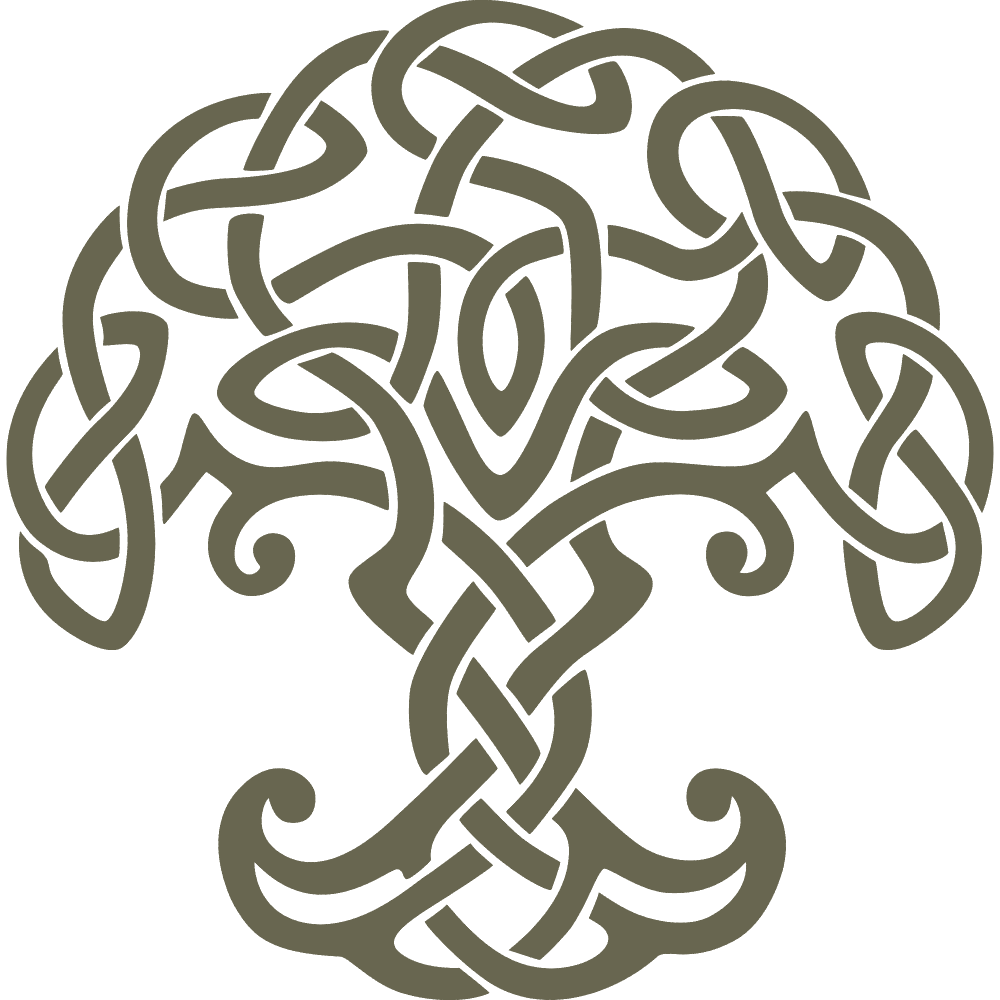 Celtic Tree Delrin Leather Stamp