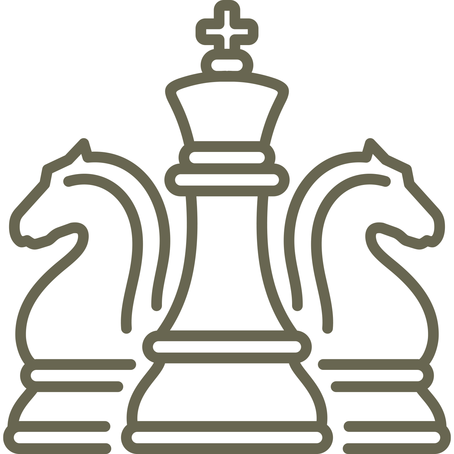 Chess Pieces Delrin Leather Stamp